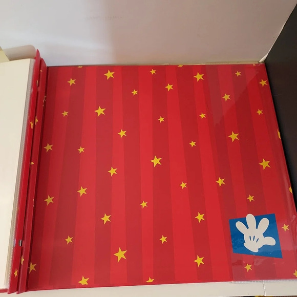 Disney Mickey Mouse Red with Yellow Stars Scrapbook Album Only - Picture 11 of 13